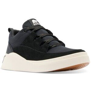 100$ Sorel OUT N ABOUT IV Low Waterproof Sneakers Women's Size 7 US Black